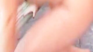Brunette babe rides black hunk with her ass and gets creampie