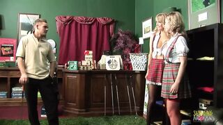 Two Blonde MILFs Sucking on Some Cocks Together Before Getting Pounded