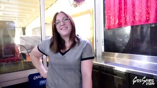 Lily has a first experience with a very big cock