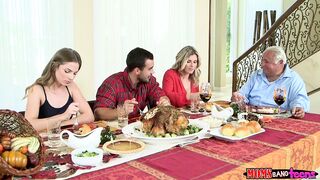 Step Moms Bang Teens - Naughty Family Thanksgiving