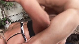 hairy mature cougar is fucked and facial
