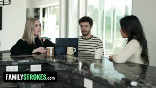 Naughty Step Mother Helps Her Stepson And His Gorgeous Girlfriend Shoot More Content For TeamSkeet