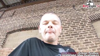 Real meet and fuck casting with German woman next door