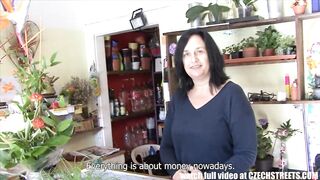 F-Sized Tits Mature Get Fucked in Flower Store