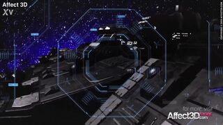 3d Animated Futanari Babes Having Threesome In A Space Station