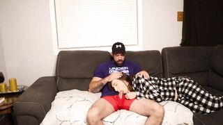 Stepmom and Stepson. Risky Cum in her Mouth. (SO MUCH CUM)