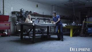 Delphine Films- Co-Workers Katie Morgan and David Lee Fuck On The Boss's Desk