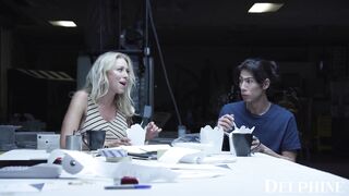 Delphine Films- Co-Workers Katie Morgan and David Lee Fuck On The Boss's Desk