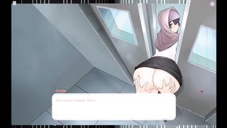 Tsundere Milfin [ HENTAI Game PornPlay ] Ep.2 licking my boss ass in the elevator