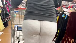 Mom at Walmart With A Wedgie Stuck In Her Giant White Ass