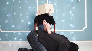 Girl's foot play on my back