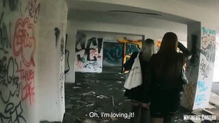 Putting Two Babes to Breastfeed in an Abandoned Hotel - PUBLIC