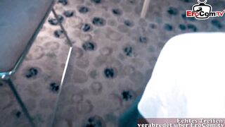 German big tits slut does real blind date casting on the street