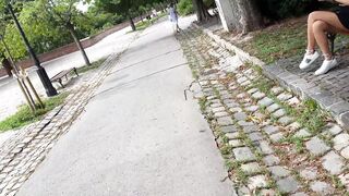 Public Masturbation And Flashing Before POV Blowjob
