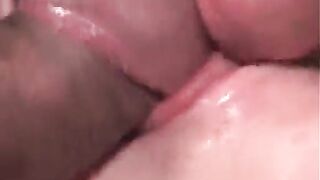 Chubby blond bitch with big juggs blows