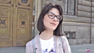 GERMAN SCOUT - College Teen Sara Talk to Deep Anal Casting