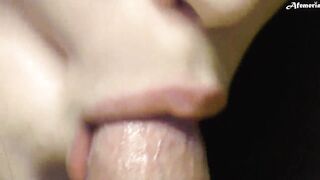 Minx Sucks Friend's Dick Deeply and Swallows Cum
