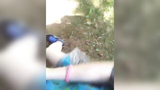 Quick blowjob at the park by 19 years old