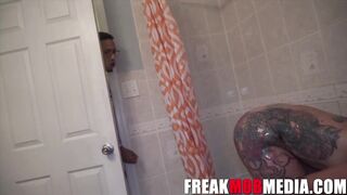 FREAKMob Media- Queen Rogue Fucked her stepson in the shower