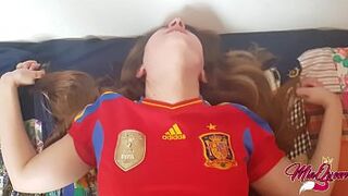 Spaniard Horny Teen helps him to lost his virginity ( Creampie )