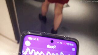 Public Remote Vibrator In the Mall - I control the pussy with lush - MissCreamy