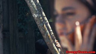Tiedup 19yo gets banged deeply by intruder