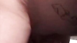 Blonde BBW slut in sex action where she