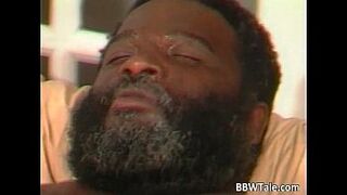 Big black slut rides some black guy