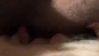 Horny blonde girlfriend slut takes a hard black cock