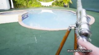 Cute girlfriend spreads wide on sex tape