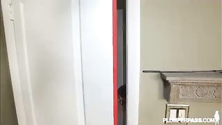 Busty BBW MILF Kimmie Kaboom Catches Creep Panties