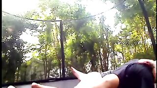 Fucking My GF Jessica On The Trampoline