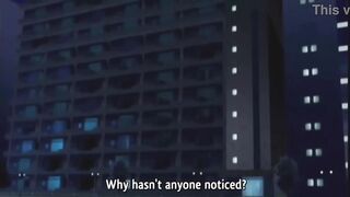 Sexy elevator girl gets rough public hentai creampie