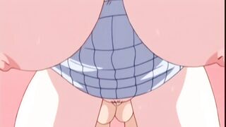 Sexy elevator girl gets rough public hentai creampie