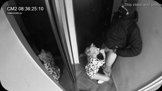Wife sucked the postman while husband in the next door