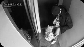 Wife sucked the postman while husband in the next door