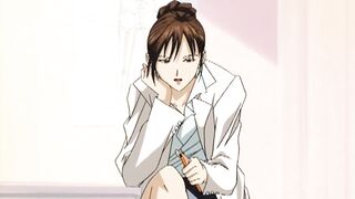 Masturbating anime babe orgasms hard