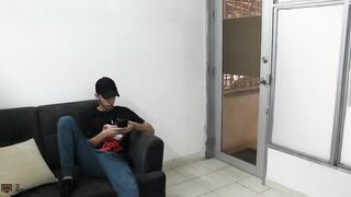 Nymphomaniac Milf stepsister plays with my cock and swallows cum