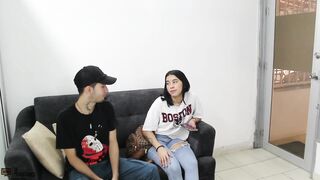 Nymphomaniac Milf stepsister plays with my cock and swallows cum