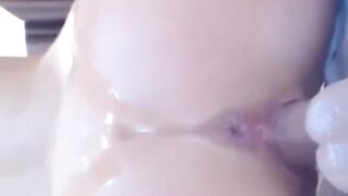 Blonde Cam Girl Masturbating With Her Dildo On Webcam