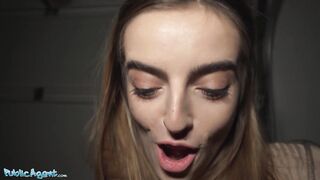Public Agent French Babe Alba Lala Shows Off Her Small Tits on the Street