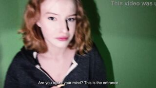 We fuck in the entrance while the mother is at home