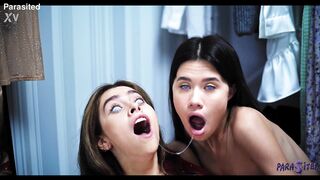 Parasited - Alissa Foxy & Eveline Elle Fuck eachother frenetically after mind controlling Parasite gets them