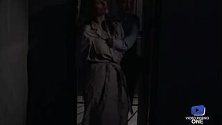 Léa Martini, beautiful busty blonde, submissive and ass fucked in prison