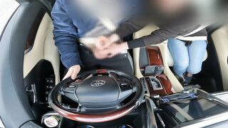 A frustrated married woman makes me ejaculate with a handjob while driving