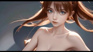 AI generated Asuka Langley asking for a dick