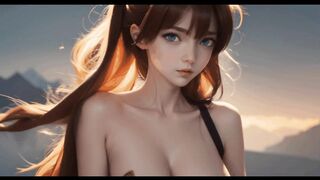 AI generated Asuka Langley asking for a dick