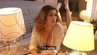 MOM Busty blonde Billie Star fucking her y. sisters husband