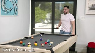 Peter can only fuck the exotic Sasha Pearl in his wild, naughty dreams