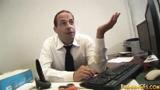 Femdom babe Kenzi Marie jerks off dick